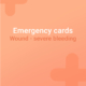 Emergency card severe bleeding wound, horse strong bleeding wound, horse wound
