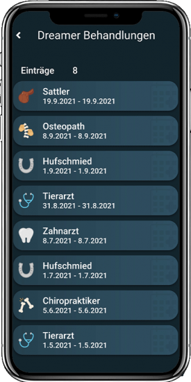 Stallmanagement Pferd, Stallmanager App, Behandlungen, Termine Pferd, Stallmanagement